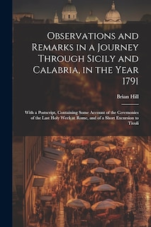 Front cover_Observations and Remarks in a Journey Through Sicily and Calabria, in the Year 1791