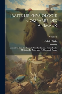 Couverture_Traité De Physiologie Comparée Des Animaux