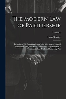Couverture_The Modern Law of Partnership