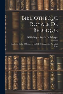 Front cover_Bibliothèque Royale De Belgique
