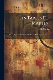 Front cover_Les Tables De Martin