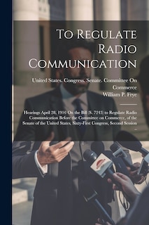 Front cover_To Regulate Radio Communication