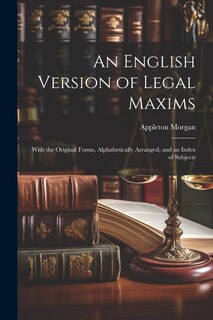 Couverture_An English Version of Legal Maxims