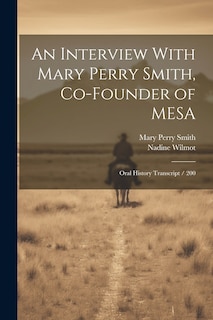 Couverture_An Interview With Mary Perry Smith, Co-founder of MESA