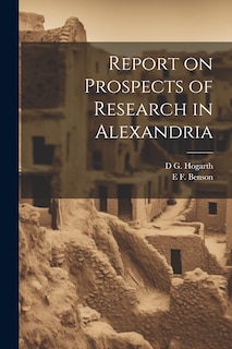 Front cover_Report on Prospects of Research in Alexandria