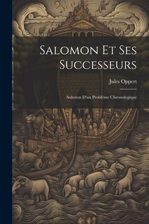 Front cover_Salomon et Ses Successeurs