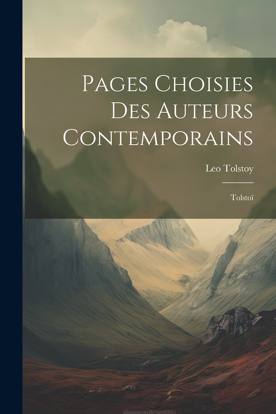 Couverture_Pages Choisies des Auteurs Contemporains