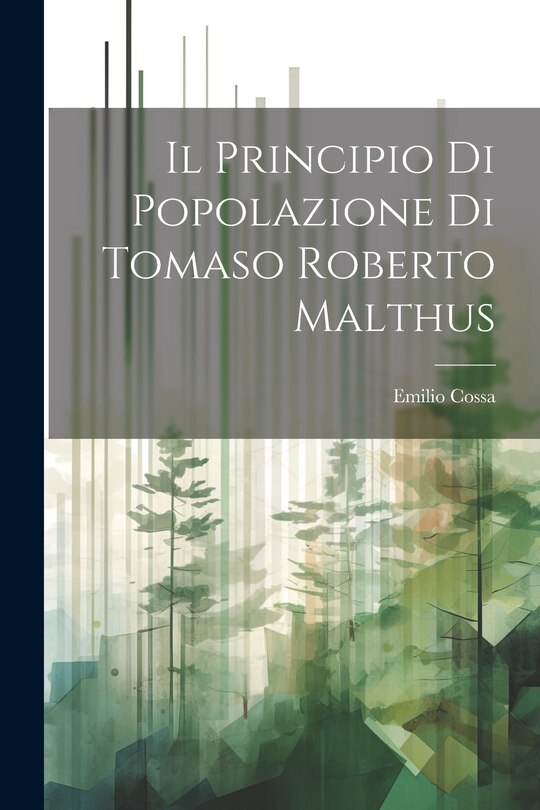 Couverture_Il Principio di Popolazione di Tomaso Roberto Malthus