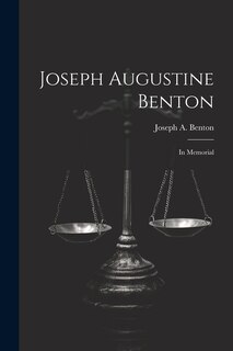 Couverture_Joseph Augustine Benton