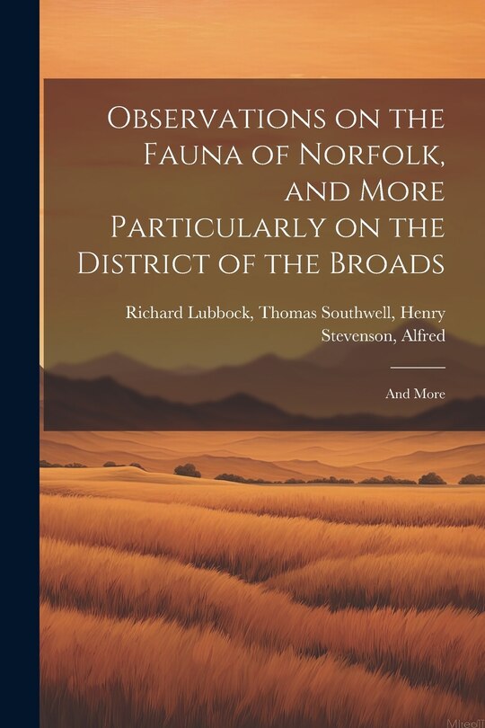 Couverture_Observations on the Fauna of Norfolk, and More Particularly on the District of the Broads