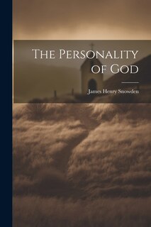Couverture_The Personality of God