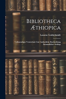 Couverture_Bibliotheca Æthiopica