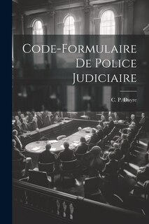 Front cover_Code-formulaire de Police Judiciaire