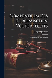 Front cover_Compendium des Europäischen Völkerrechts