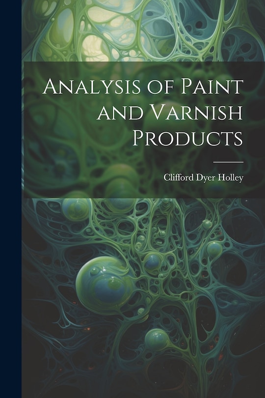 Front cover_Analysis of Paint and Varnish Products