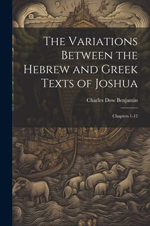 Couverture_The Variations Between the Hebrew and Greek Texts of Joshua