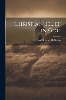 Front cover_Christian Belief in God