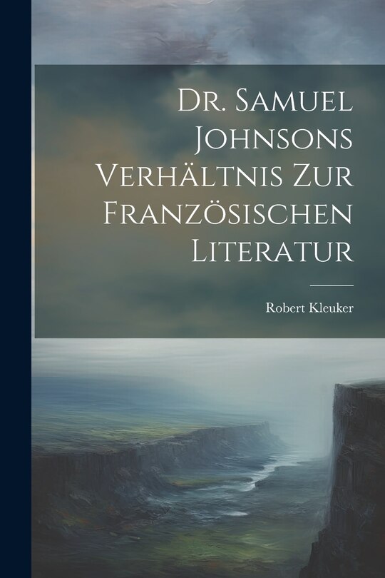Front cover_Dr. Samuel Johnsons Verhältnis zur Französischen Literatur