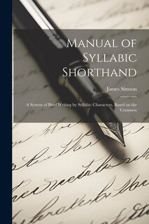 Front cover_Manual of Syllabic Shorthand