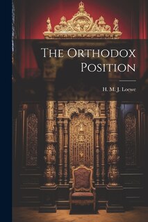 Front cover_The Orthodox Position