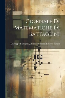 Front cover_Giornale di Matematiche di Battaglini