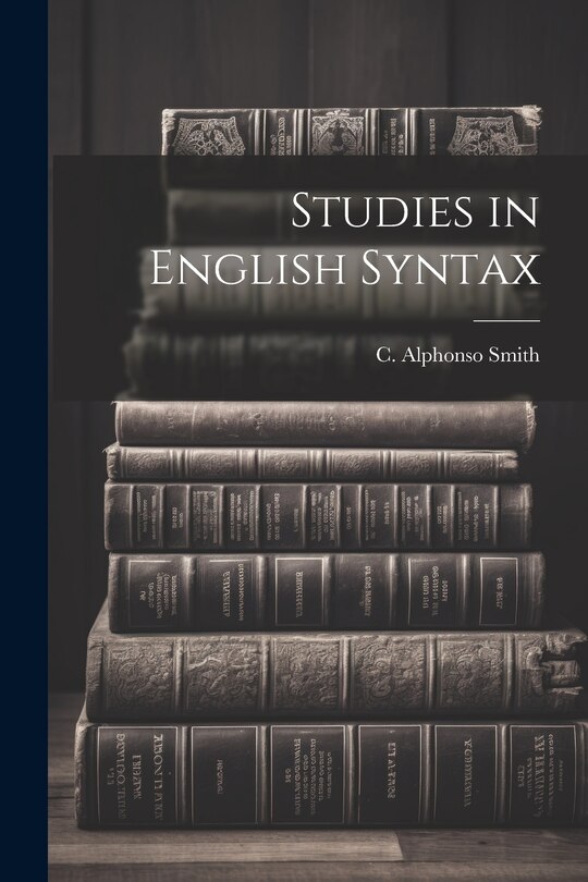 Front cover_Studies in English Syntax