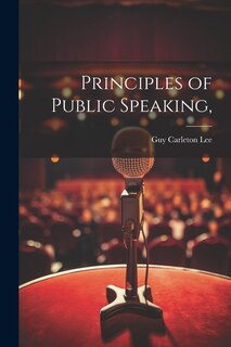 Front cover_Principles of Public Speaking,