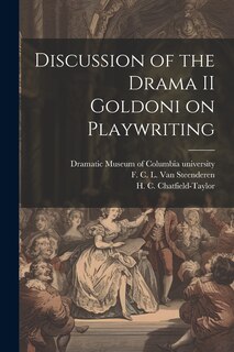 Front cover_Discussion of the Drama II Goldoni on Playwriting
