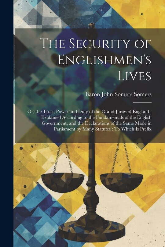 Front cover_The Security of Englishmen's Lives