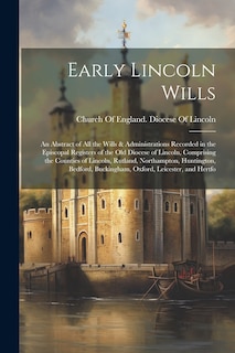 Couverture_Early Lincoln Wills