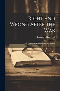 Front cover_Right and Wrong After the War