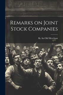 Front cover_Remarks on Joint Stock Companies