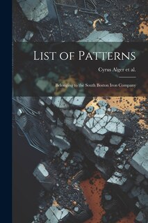 Front cover_List of Patterns