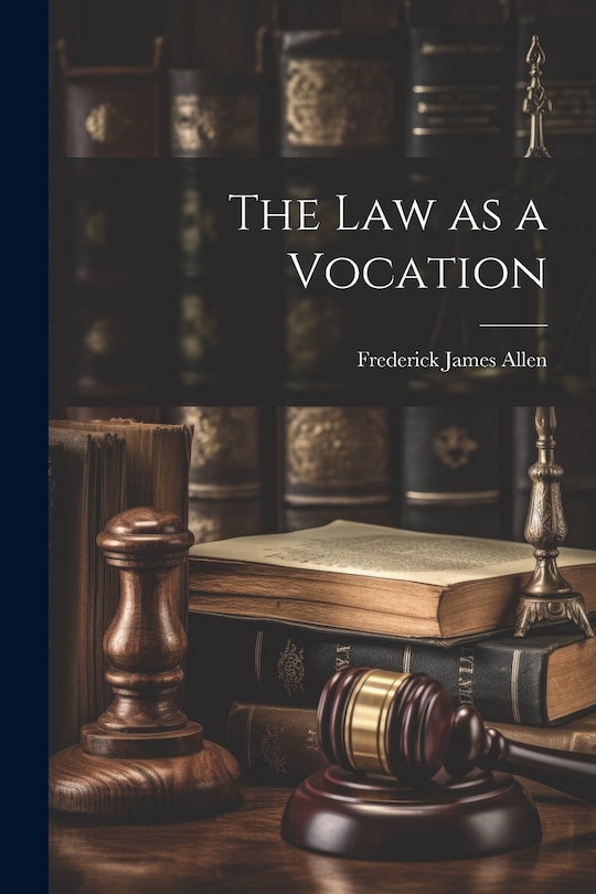 Couverture_The Law as a Vocation
