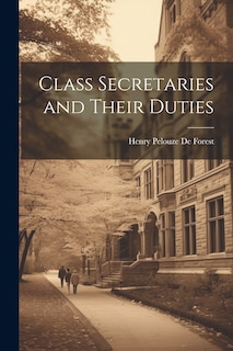 Front cover_Class Secretaries and Their Duties