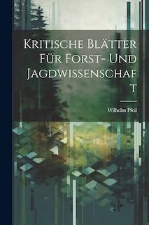 Front cover_Kritische Blätter für Forst- und Jagdwissenschaft