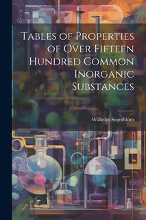 Front cover_Tables of Properties of Over Fifteen Hundred Common Inorganic Substances