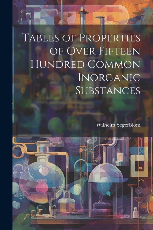 Front cover_Tables of Properties of Over Fifteen Hundred Common Inorganic Substances