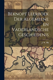 Front cover_Beknopt Leerboek der Algemeene en Vaderlandsche Geschiedenis