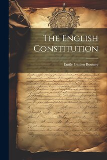Front cover_The English Constitution