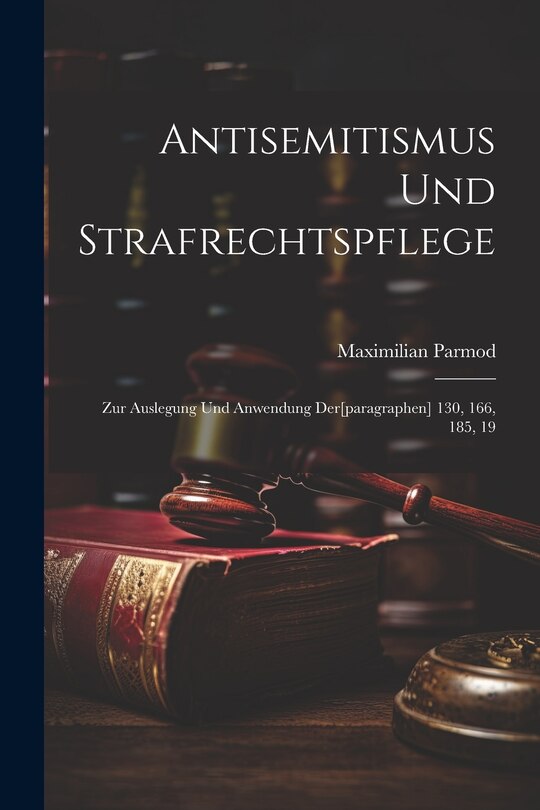 Front cover_Antisemitismus und Strafrechtspflege