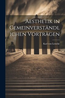Couverture_Aesthetik in Gemeinverständlichen Vorträgen