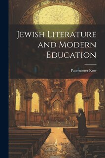 Front cover_Jewish Literature and Modern Education