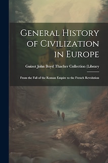 Front cover_General History of Civilization in Europe