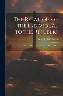 Couverture_The Relation of the Individual to the Republic