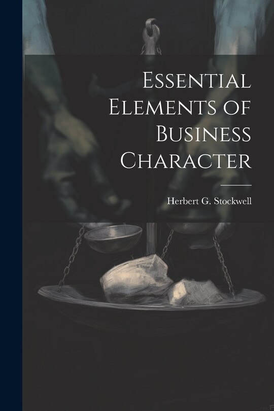 Front cover_Essential Elements of Business Character