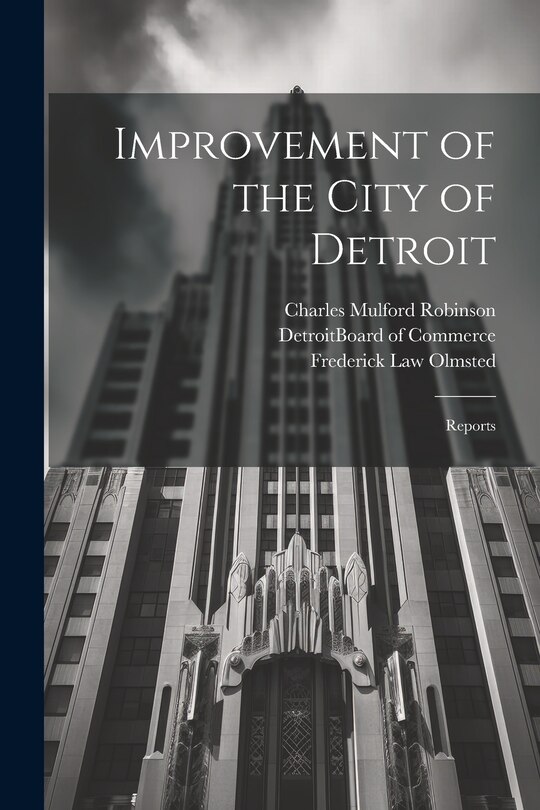 Front cover_Improvement of the City of Detroit