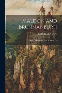 Front cover_Maldon and Brunnanburh