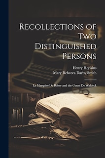 Couverture_Recollections of two Distinguished Persons