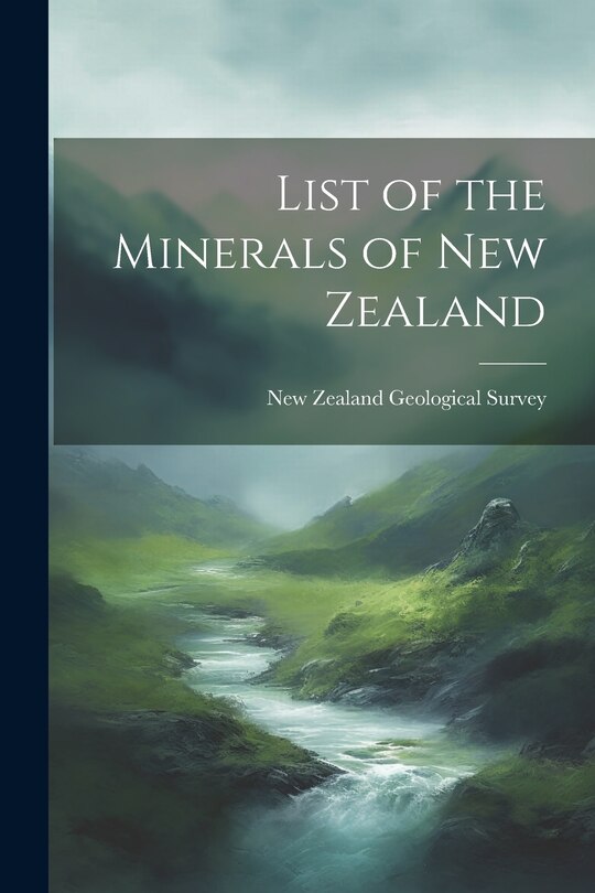 Front cover_List of the Minerals of New Zealand